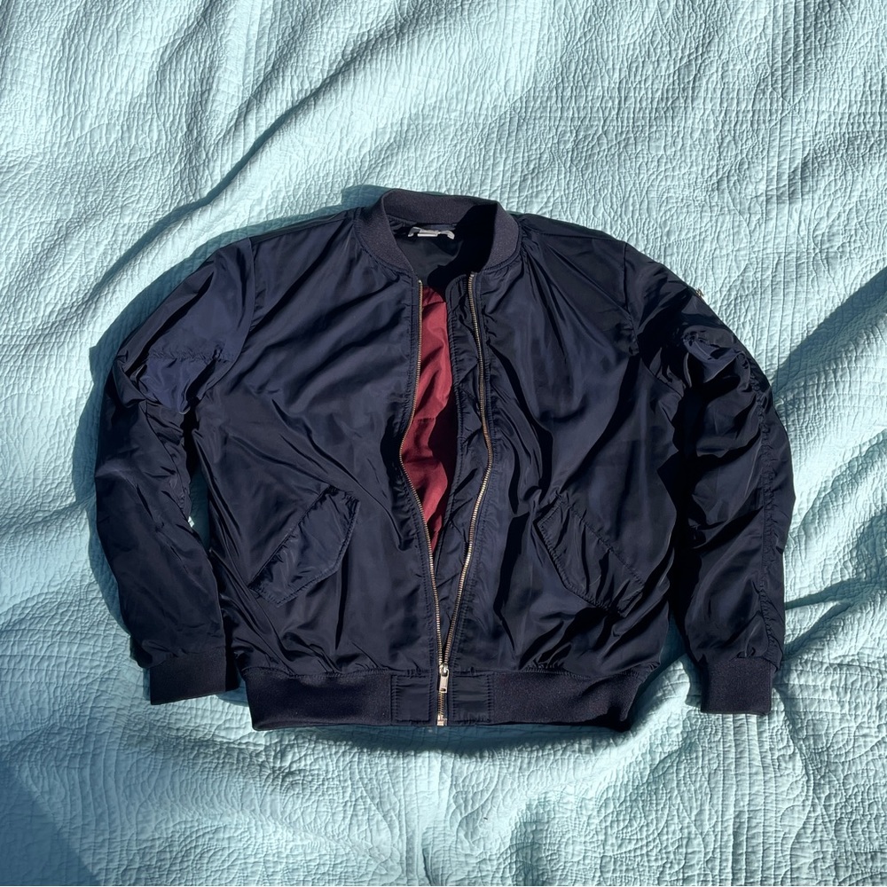 H&M Blue Bomber Jacket